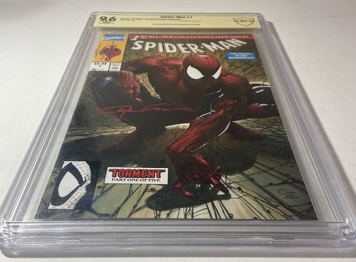 SPIDER-MAN #1 CBCS 9.8 CRAIN Green TRADE Variant 10/20 SCORPION - Picture 2 of 10