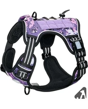 Auroth Tactical Dog Harness Adjustable Dog Vest with Handle - Desert Camo