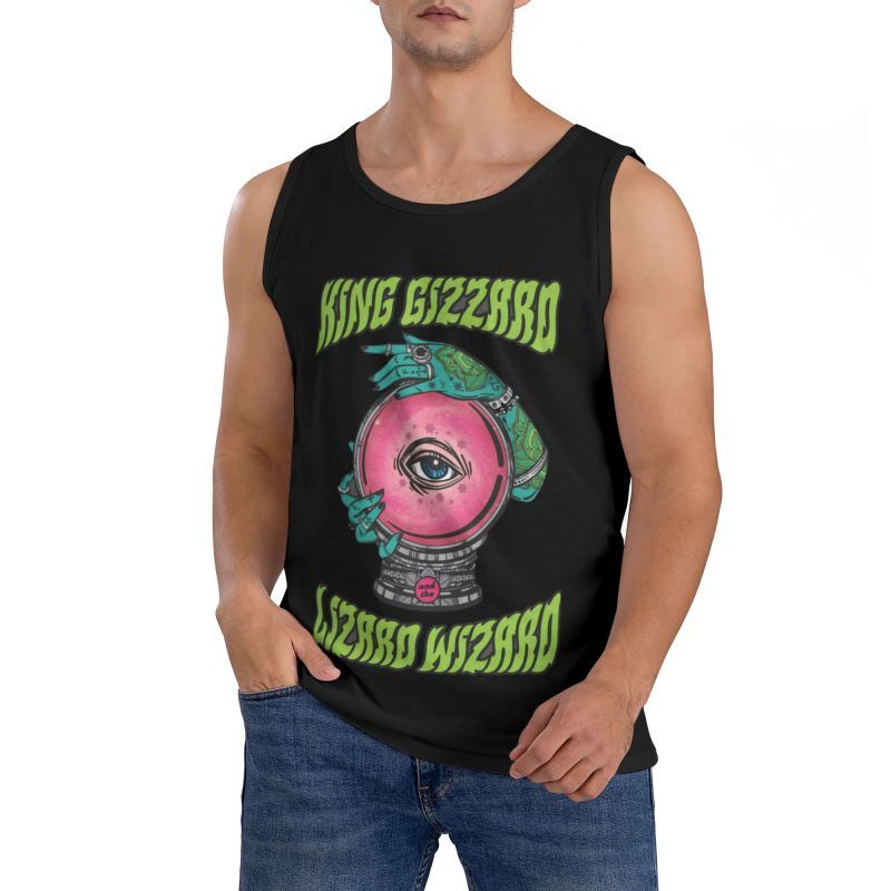 Men King Gizzard and The Lizard Wizard Tank Top Sleeveless T Shirt Fitness