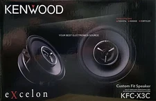 NEW Kenwood KFC-X3C 3-1/2" Car Audio Coaxial 2-Way Speakers (1 PAIR)