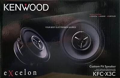 NEW Kenwood KFC-X3C 3-1/2'' Car Audio Coaxial 2-Way Speakers (1 PAIR)