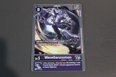 Digimon TCG (2020) - ST16-11 - 1x WereGarurumon - Purple - Rare - Errata  Version | eBay