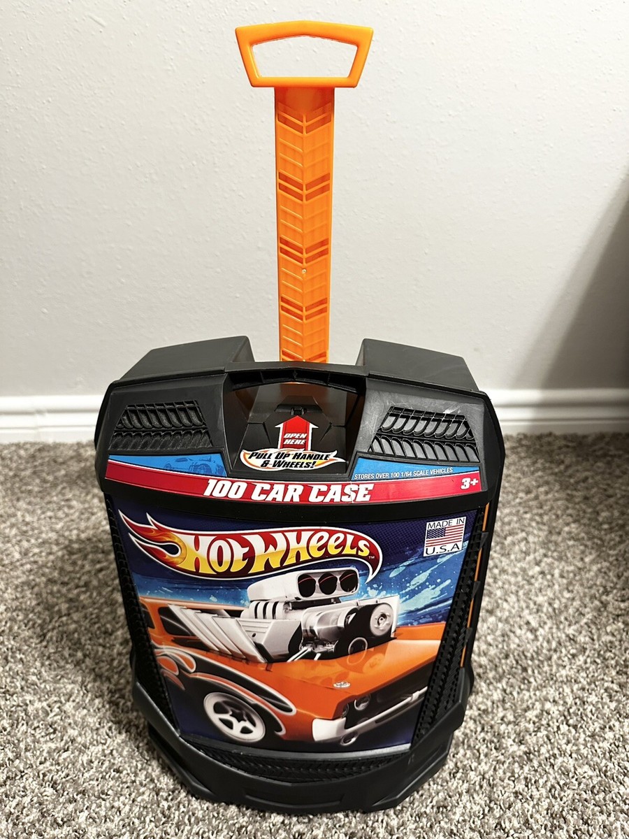 Hot Wheels 100 Car Rolling Carrying Case 1:64 Scale Storage