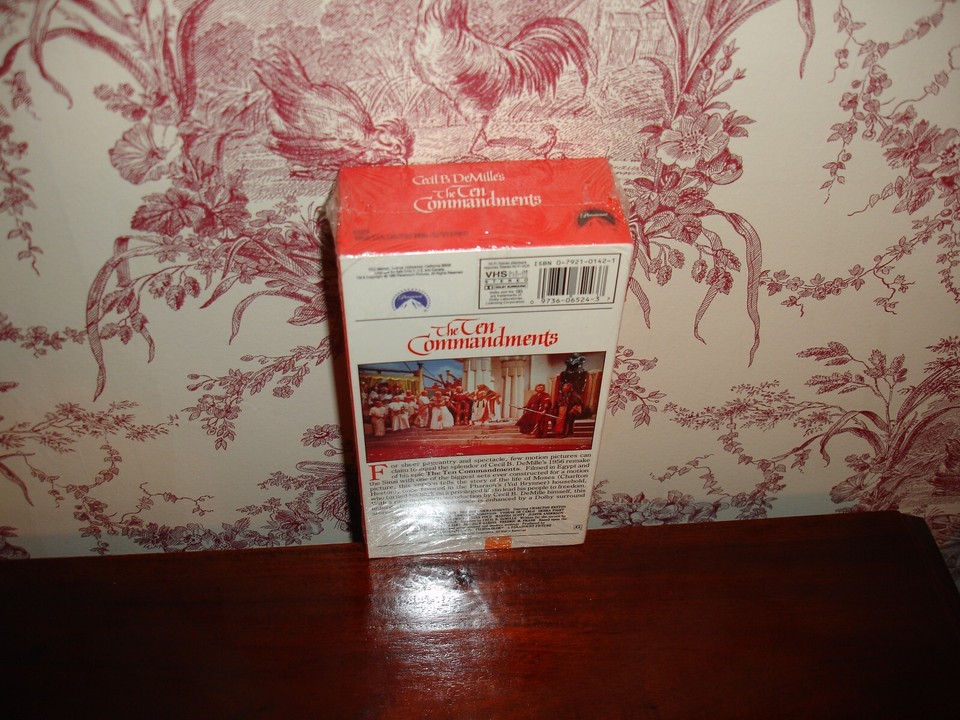 The Ten Commandments VHS Factory Sealed Movie | eBay