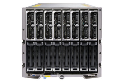 Dell PowerEdge M1000e v1.1 4x M620 2x E5-2667v2 3.30Ghz 8C 128GB 2x 300GB 15K 