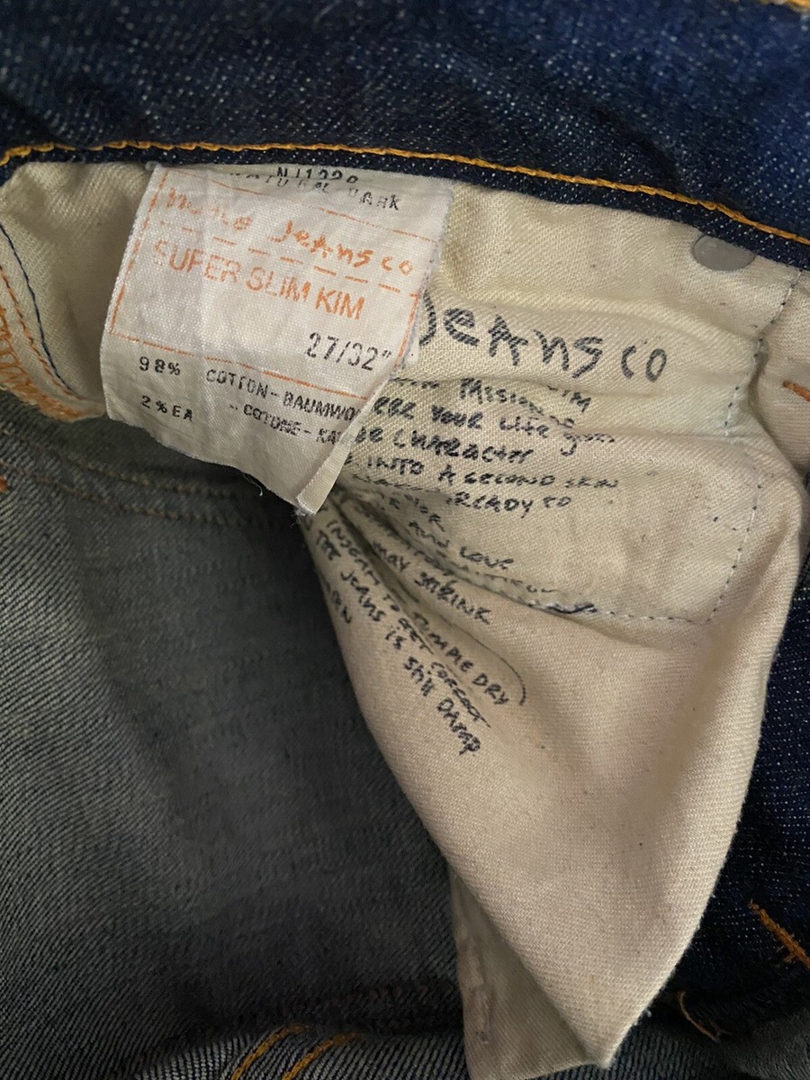 NUDIE Jeans Super Slim Kim Dry Stretch Jeans Women's 27/32