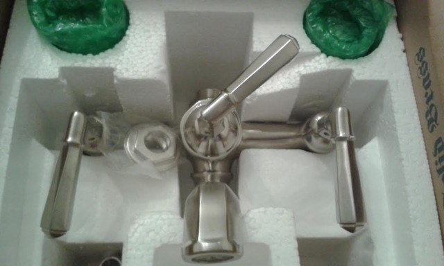 Strom Sign Of The Crab Deco Deck Mount Clawfoot Faucet With