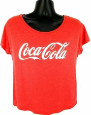 COCA-COLA Womens T-Shirt  SIZE M By Next Level Apparel Red Short Sleeve  