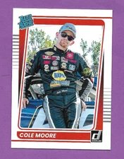 Cole Moore RC - 2022 Donruss Racing #31 - Rated Rookie