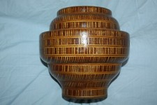 Beautiful Hand Turned Segmented Wood Bowl Rustic Home Decor Wooden Art