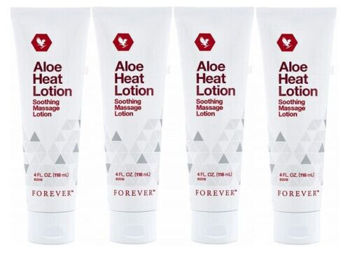 4 Pcs of Forever Living Aloe Heat Lotion For All Type of Pain - 118 ml Each | - Picture 1 of 6