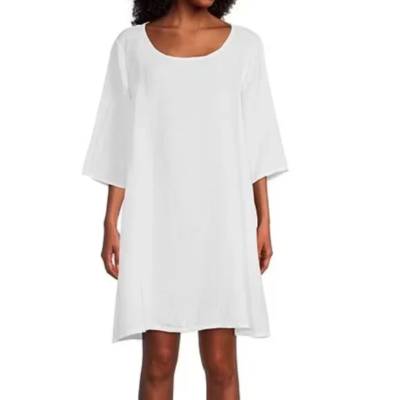 white linen dress wedding Tayla Linen Maxi Dress main image 1
