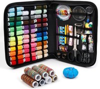 NäHset, Inscraft 226 Teiliges Hochwertiges NäHset, Mit 43 XL Baumwollspulen, L