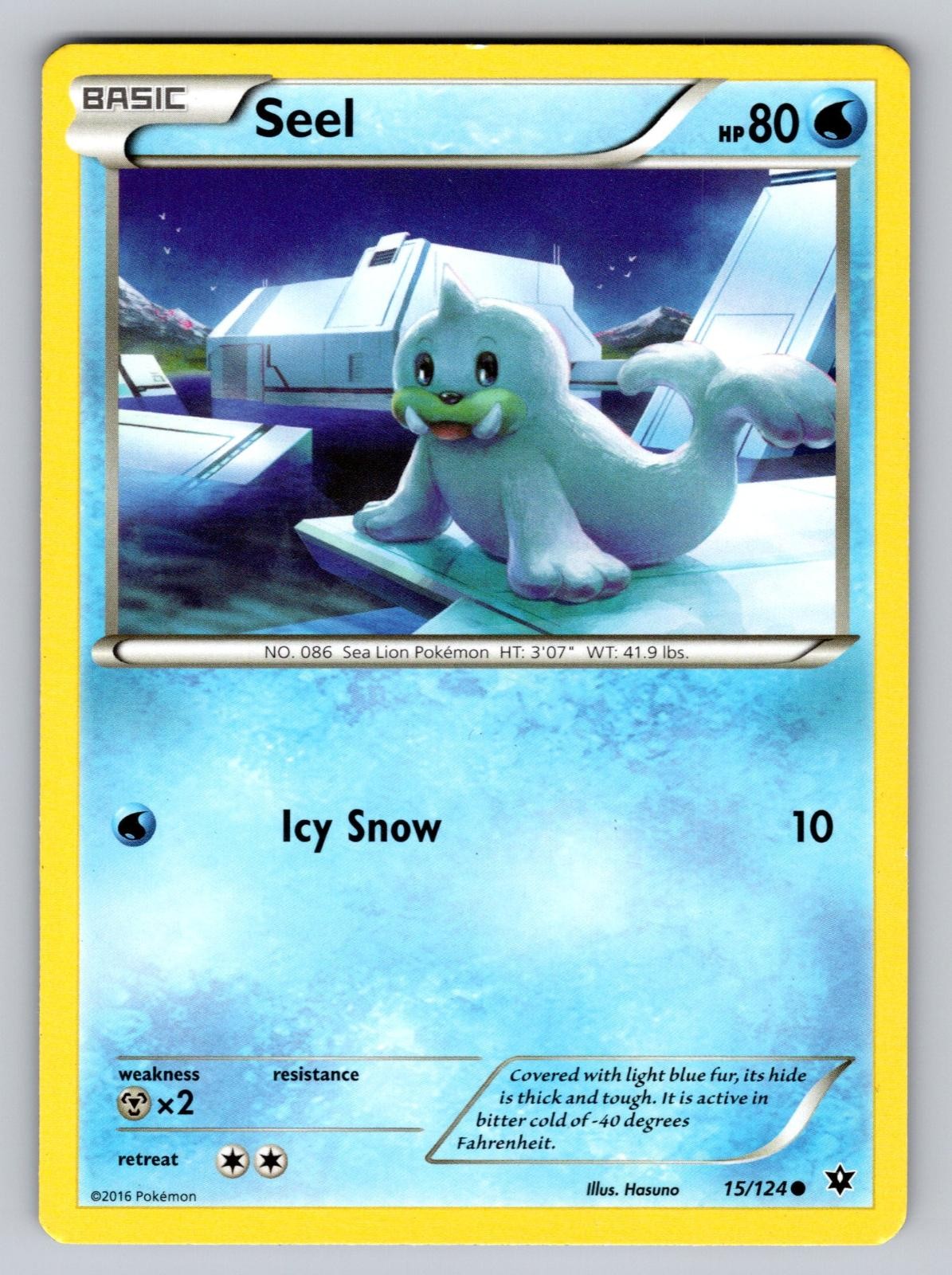 Seel 15/124 Common Fates Collide Pokemon Moderately Played