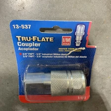 Tru-Flate 13-537 Hose End Quick Disconnect Coupling 3/8"Female 300PSI Max Single