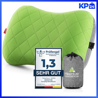 Aufblasbares Campingkissen Ergonomisch Nackenkissen Abziehbar GrüN FüR Reise