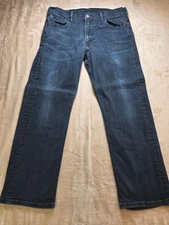Levi's 569 Strauss & Co. Mens Size 34 Straight Leg Blue Jeans
