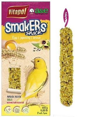 A&E Smakers Canary Stick Treat Egg 2 Pack
