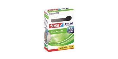 tesa Klebefilm film  Eco & Clear Maße: 15 mm x 10 m (B x L) beidseitig kleben...