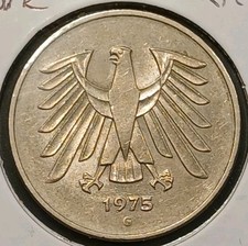 1975-G Germany 5 Marks KM#140.1