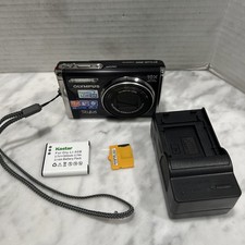 Olympus STYLUS-9000 12.0MP 10x Digital Camera Battery  Charger SD Tested Works