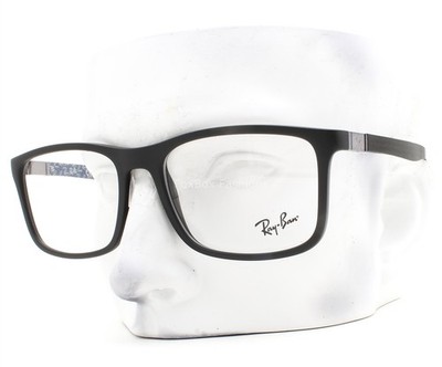 Ray-Ban Eyeglasses RB 8908 5196 Glasses Matte Black Carbon Fiber 57mm with Case