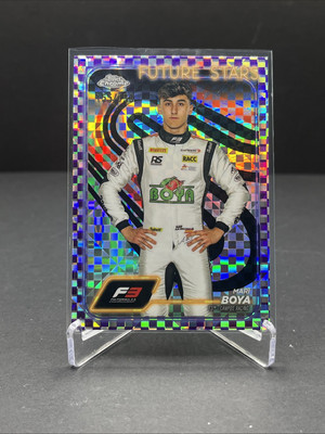 2024 Topps Chrome Formula 1 F1 Mari Boya Purple Checker 155/199 #54