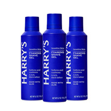 Foaming Shave Gel for Men with Aloe - 3 Pack 6.7Oz - Soothes and Cushions Skin