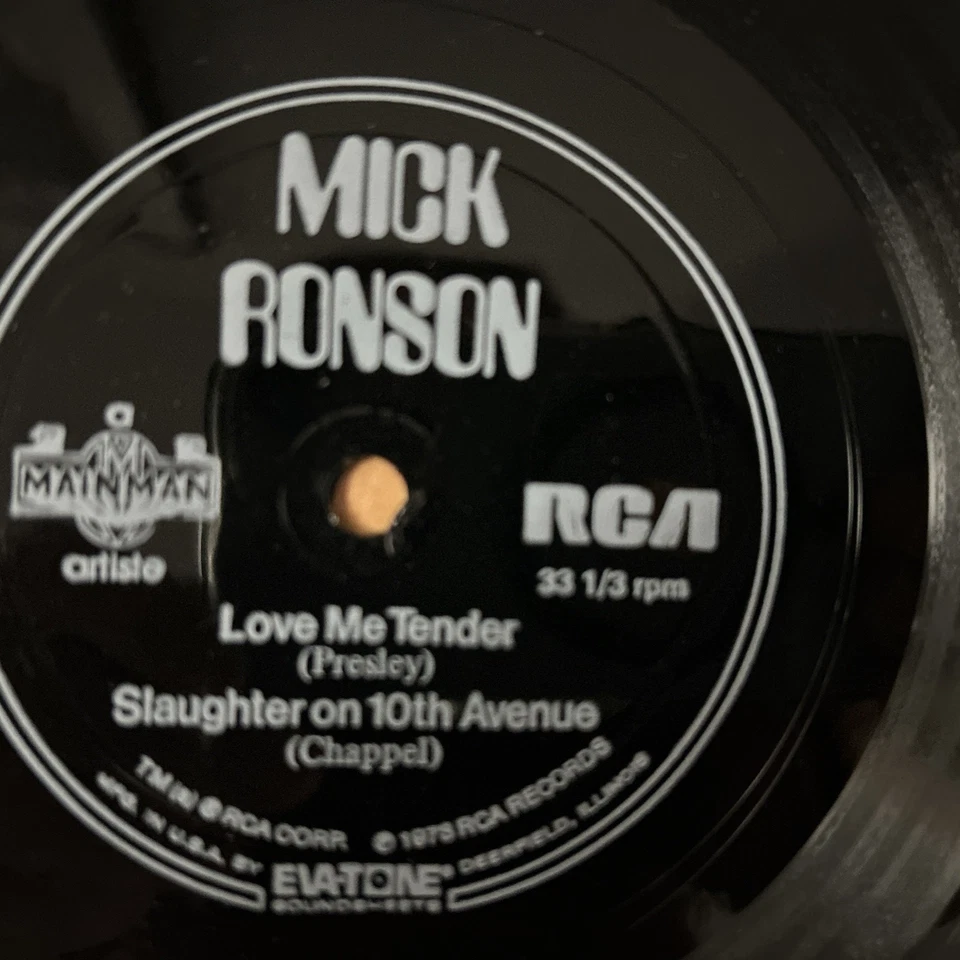 Mick Ronson Teen Magazine 1974 Flexi RCA Love Me Tender Slaughter on 10th Ave - Image 2 of 3