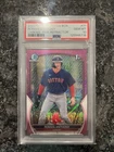 2023 Bowman Chrome Roman Anthony Mega Box Pink Refractor 1st /199 PSA 10 Red Sox