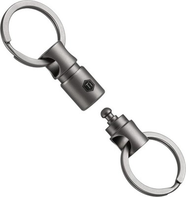 KeyUnity KA24 Abnehmbarer Schlüsselring-Anschluss, doppelendiger drehbarer 360° 