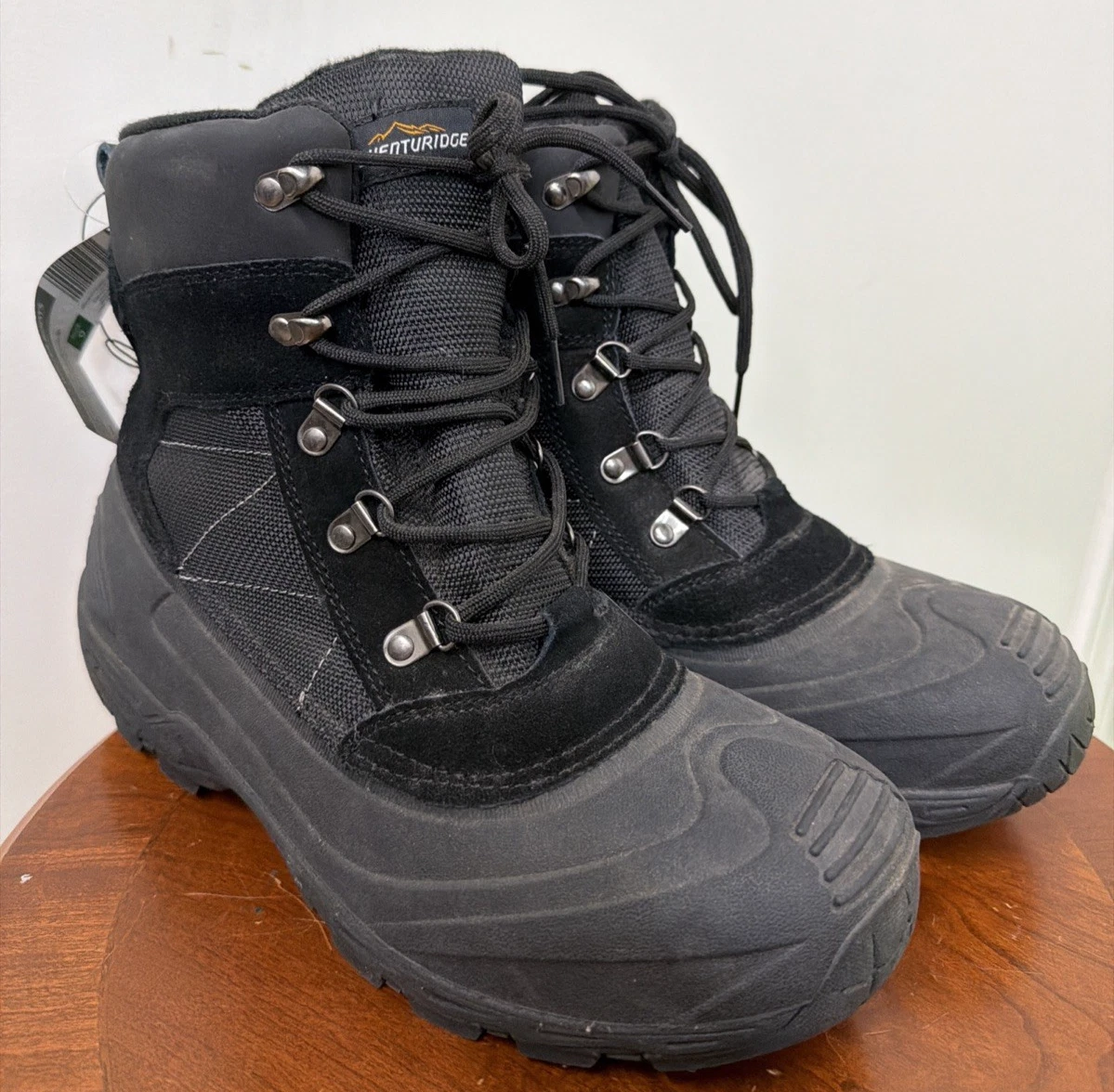 Adventuridge Winter Boots Mens' Size 9 Black Waterproof Insulated Snow Boots
Opens in a new window o