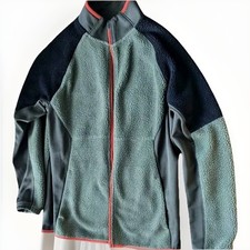 Old Navy Active Fleece Zip Jacket Boys Xl 14 16 Olive Green Black Ski Warm