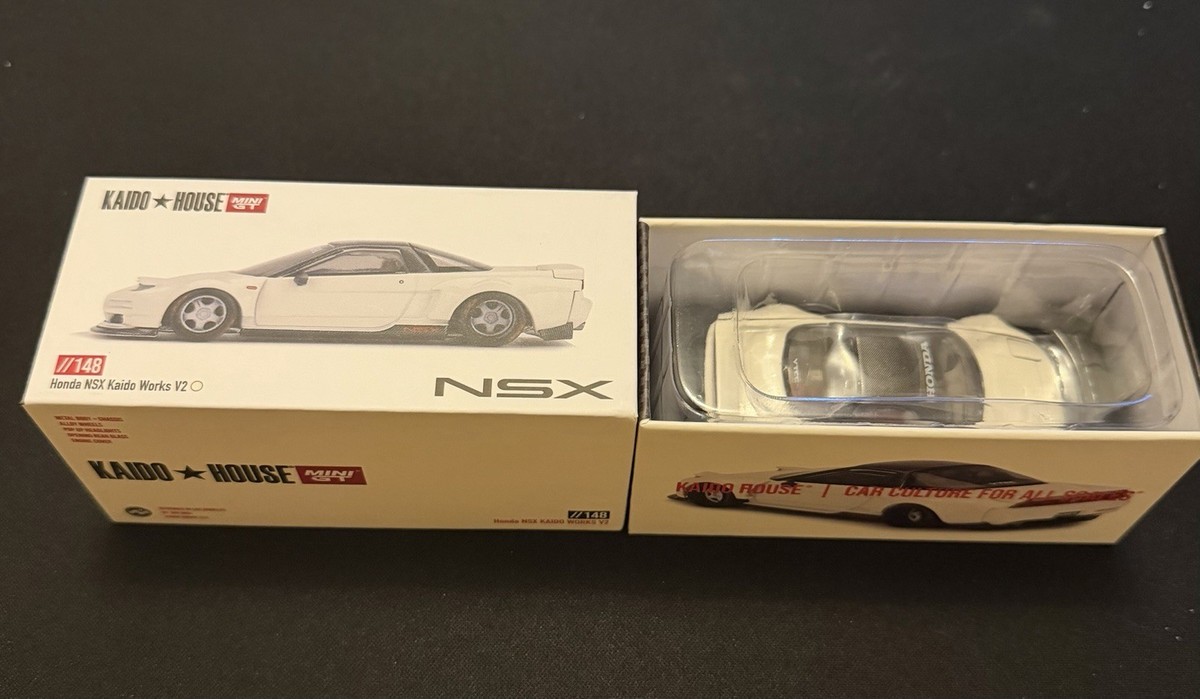 Kaido House x Mini GT 1:64 Honda NSX (NA1) Kaido WORKS V2 White