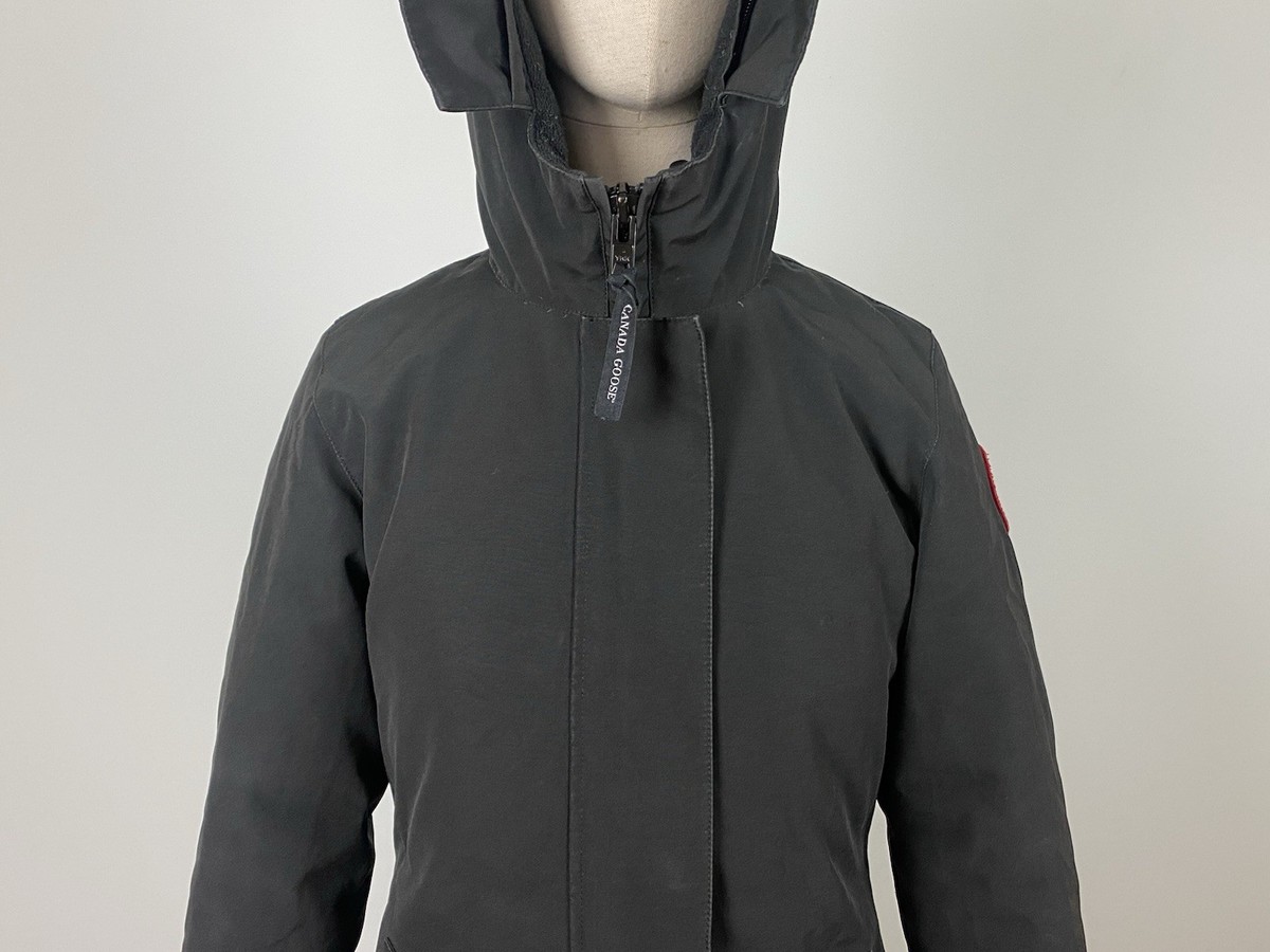   カナダグース Arctic Program CANADA GOOSE Arctic Program Black Hooded Goose Down Full Zip Parka
