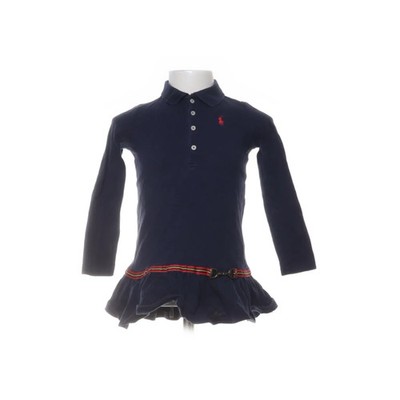 Ralph Lauren, Polokleid, Größe: 104, Blau/Weiß, Baumwolle, Mädchen #uDH