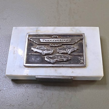Pewter Ford Thunderbird Paperweight. Marble Base 55 56 57 Models