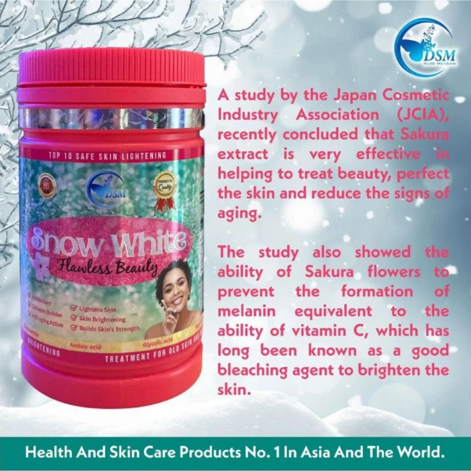 Phyto Gluta Snow White Collagen Anti Aging Skin Whitening Antioxidant Fast Ship - Image 4 of 4