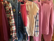 Large Girls Clothes Lot Size 7/8 Sweats Overall Shorts Jeans Shirts