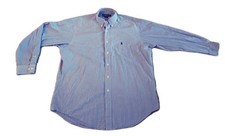 Ralph Lauren Mens Oxford Yarmouth Plaid Button Down Shirt 16 1/2 34/35 Preppy
