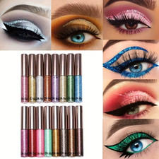 Long-lasting Metallic Sparkling Glitter Liquid Eyeliner Party Makeup Eye Liner