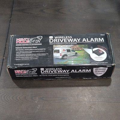 #ad Mighty Mule FM231 Wireless Driveway Alarm Vehicle Detection Alert Kit Black $40.00