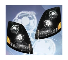 QSC Truck Parts Full LED Performance Headlights Pair Sequential Turn Signals ...