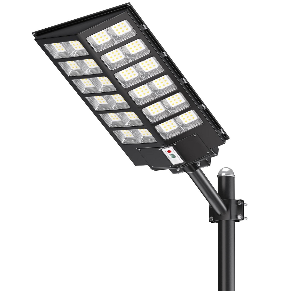 PFCTART Commercial 2600W Solar Light Outdoor Motion Sensor Parking Lot Lights
