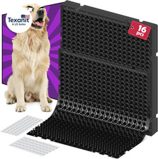 16 Pack Black Scat Mats for Dogs - 16" X 13" Pet Deterrent Mat with 1" Spike. Ef