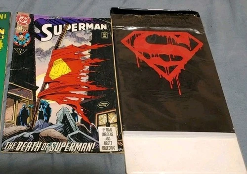 The Death of Superman. Superman #75 DC Comics 1992. Sealed & Regular. Vintage.