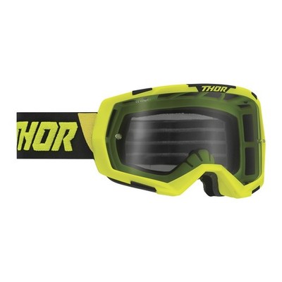 Thor Regiment Goggle - Lime/Black - Smoke Lens - Adult Size