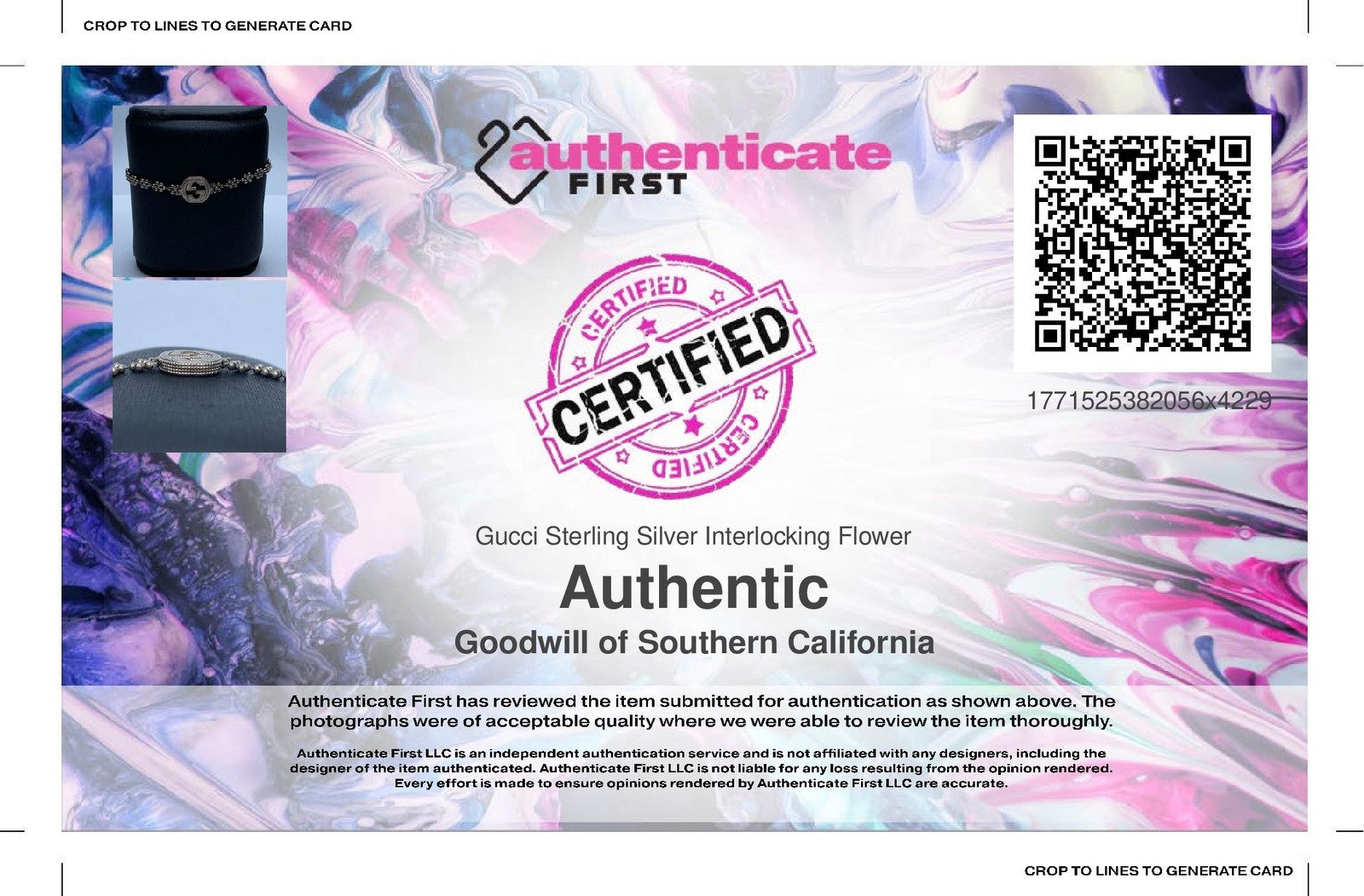 Gucci Sterling Silver Interlocking Flower Bracele… - image 12