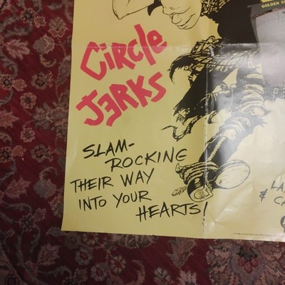 Original Punk Rock Poster - Circle Jerks Golden Shower of Hits