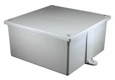 Cantex 6 in. Square PVC 1 gang Junction Box Gray